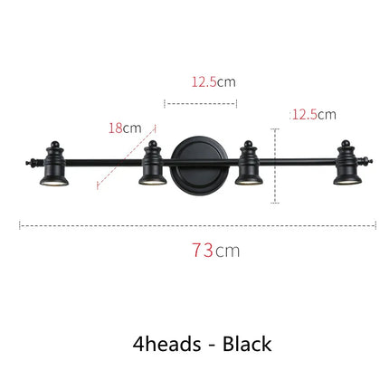 Applique murale LED américaine pour miroir de salle de bains avec ampoules offertes — LZ4X9J