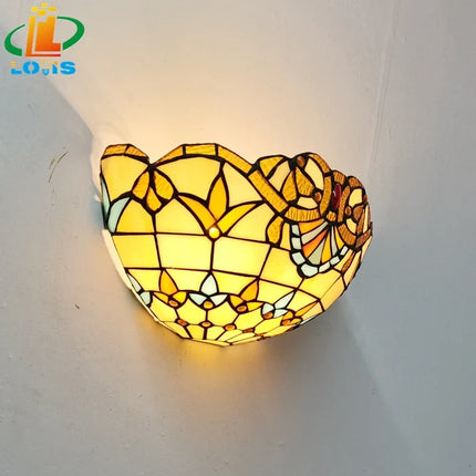 Applique murale en verre style Art déco européen Tiffany — LZ4X9QJ