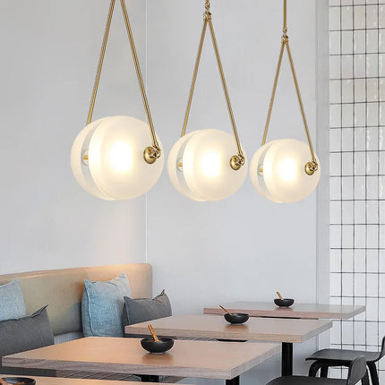 Suspension nordique en verre pour décoration loft et restaurant — LZ4X9T2
