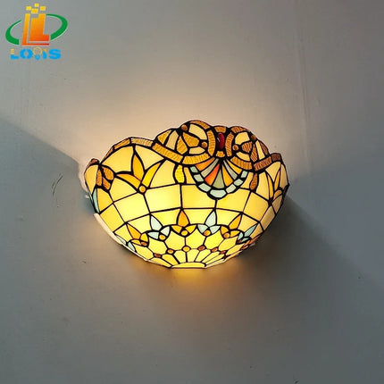 Applique murale en verre style Art déco européen Tiffany — LZ4X9QJ