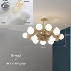 15 lumières - Gris / Milky / Chaude
