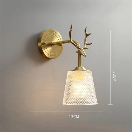 Applique murale nordique en verre avec LED intégrée — LZ4X9P