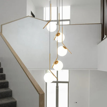 Lustre suspension moderne en verre style nordique — LZ4XJ9