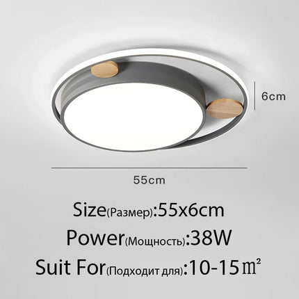 Plafonnier LED rond design moderne pour intérieur élégant — LZ4X9Q2