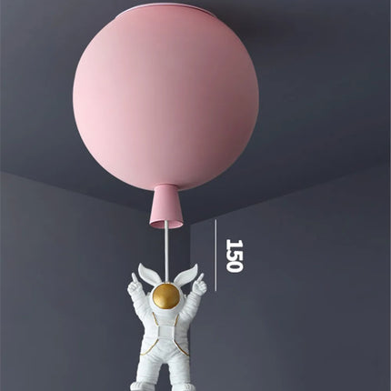 Plafonnier LED nordique avec motif astronaute et ballons pour enfants — LZ4X9QJ