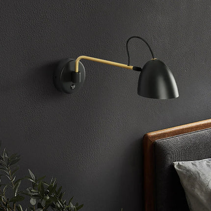 Applique murale LED à bras oscillant avec variateur tactile pour chevet et salon — LZ4P7XQ