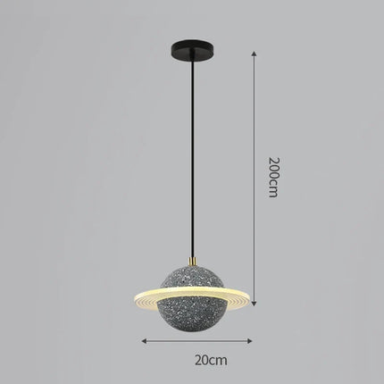 Suspension en résine design planétaire pour intérieur moderne — LZ4X9P