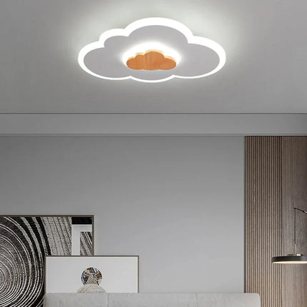 Plafonnier LED en bois à motif dessin animé pour enfants — LZ4X9T