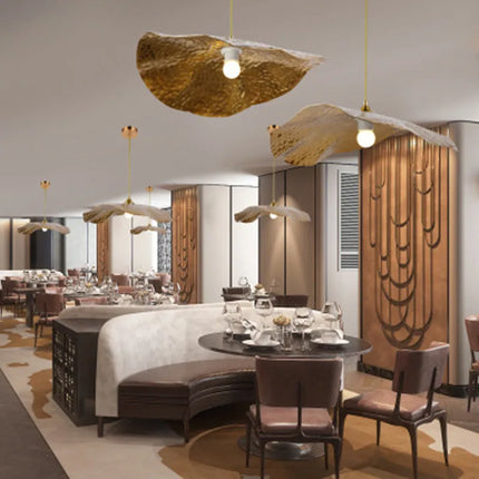 Lustre suspension design lotus rétro pour café et restaurant — LZ4P9XQ