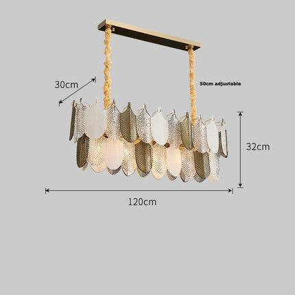 Lustre LED moderne style art déco en acier inoxydable — LZ4X9Q2