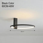 Noir 60CM / Lumière blanche chaude
