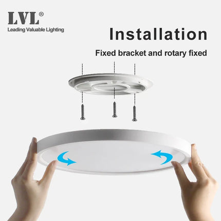 plafonnier led moderne télécommandé à intensité variable