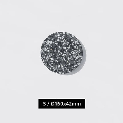 Applique murale LED ronde étanche pour jardin et terrasse en terrazzo et acrylique — LZ4X9P2