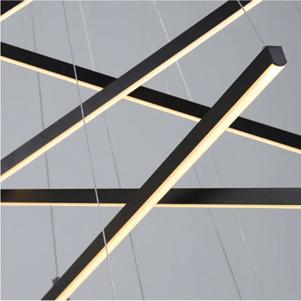 Lustre rectangulaire moderne pour hall et escalier — LZ4X9P2
