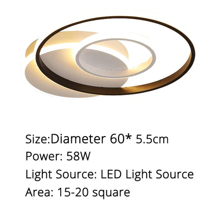 Plafonnier LED rond pour éclairage intérieur décoratif moderne — LZ4T9XQ