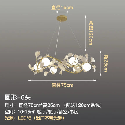 Lustre nordique élégant pour décoration intérieure romantique — LZ4X9T