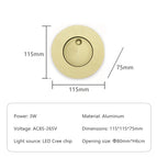 Ronde en bronze / Blanc chaud (2700-3500K)