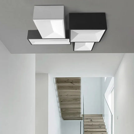 Plafonnier LED carré à intensité variable à installer soi-même — LZ4P9XQ
