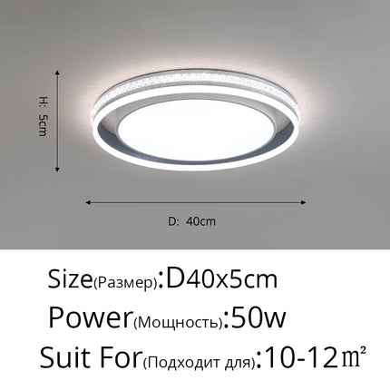 Plafonnier LED rond pour éclairage intérieur polyvalent — LZ4X9J
