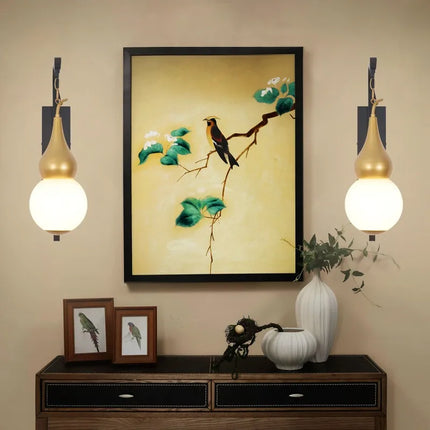 Applique murale gourde au style chinois pour décoration intérieure — LZ4T9XQ