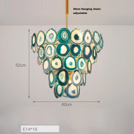 Lustre moderne en agate colorée pour intérieur — LZ4X9P2