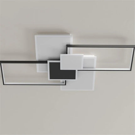 Plafonnier carré moderne avec éclairage LED intégré — LZ4X9B