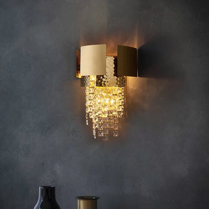 Applique murale LED en cristal pour chevet et salon — LZ4XJ9