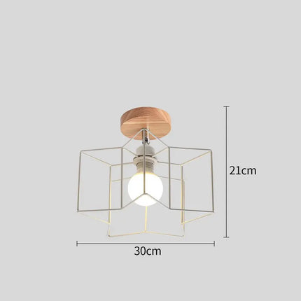 Plafonnier LED triangle en fer style nordique moderne — LZ4X7M