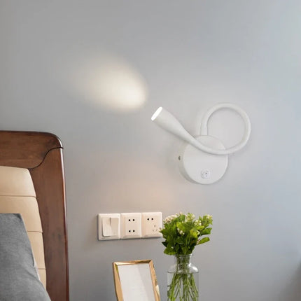 Applique murale LED nordique avec port USB et interrupteur — LZ4X9T2