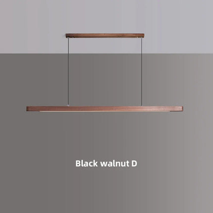 suspension en bois avec lumière led pour table à manger