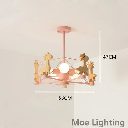Suspension en bois LED pour chambre d'enfants — LZ7N4Q