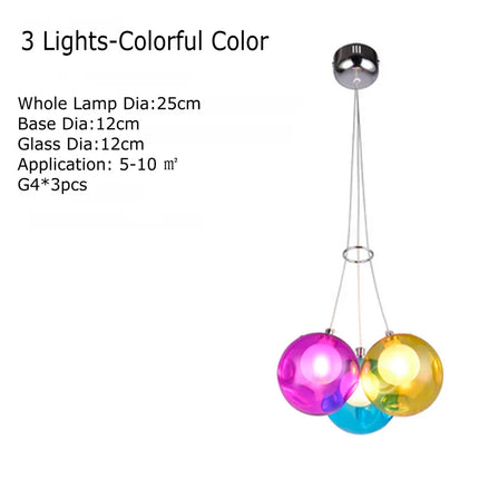 Lustre LED en verre soufflé pour chambre d'enfants — LZ4X9T2