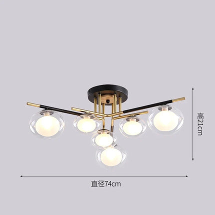 Plafonnier suspension nordique simple pour décoration intérieure — LZ4X9T
