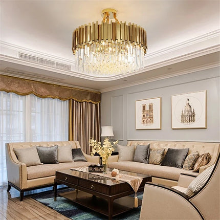 Lustre moderne en cristal avec grande suspension LED — LZ7XQ2