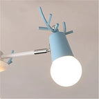 Bleu / 8 têtes de lampe