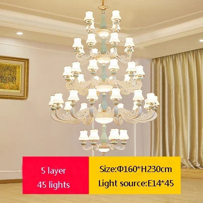 Lustre en céramique pour éclairage intérieur élégant et moderne — LZ4X9M