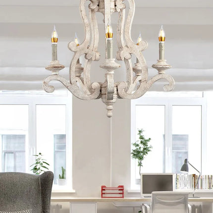 Lustre en bois au style européen pour décoration intérieure — LZ4G7XQ