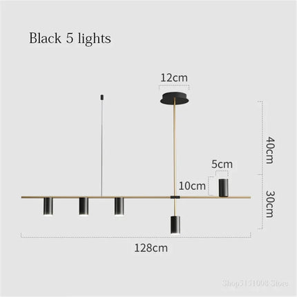Lustre LED moderne et simple pour café et restaurant — LZ4X9P2