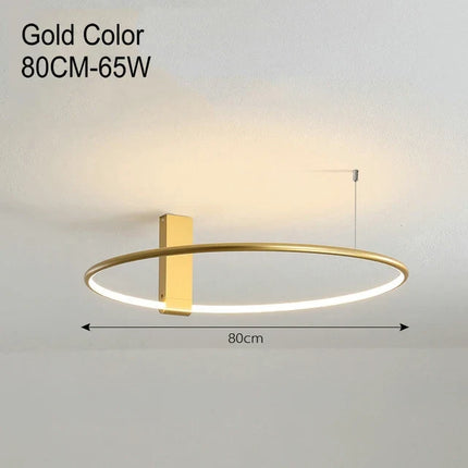 Plafonnier LED rond design scandinave en métal et aluminium — LZ4P9XJ