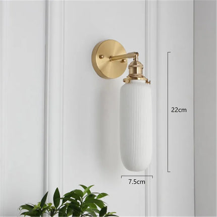 Applique murale en porcelaine blanche au design nordique élégant — LZ4QX9