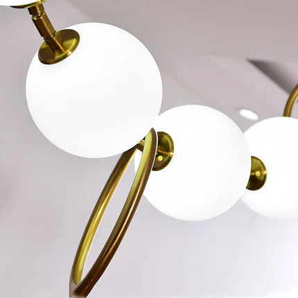 Lustre LED chaîne de boules en verre élégant et moderne — LZ4X9T2