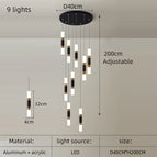 9 lumières / Lumière chaude