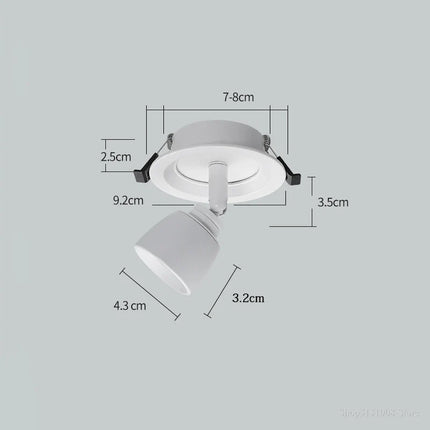 Plafonnier LED moderne à angle réglable pour cuisine — LZ4X9P2