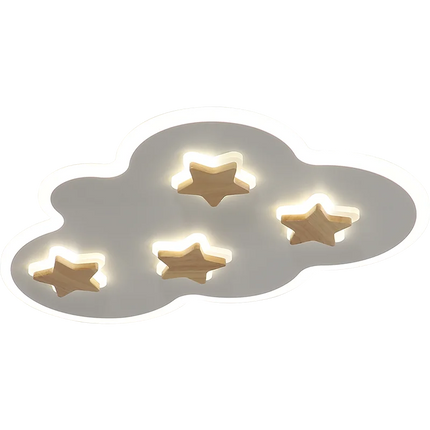 Plafonnier LED enfant avec motifs nuages et étoiles créatifs — LZ4X9P