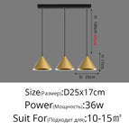 3 Têtes B Or 25cm / Luminosité variable