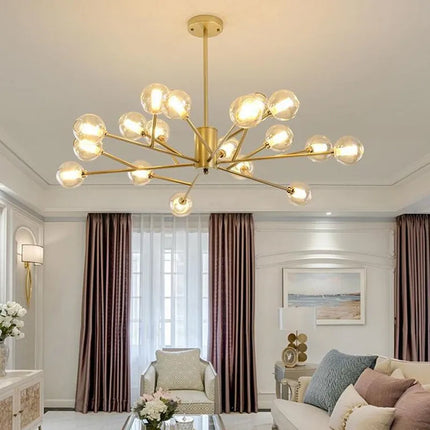 Lustre suspension globe industriel en verre et fer noir vintage — LZ4X9T2