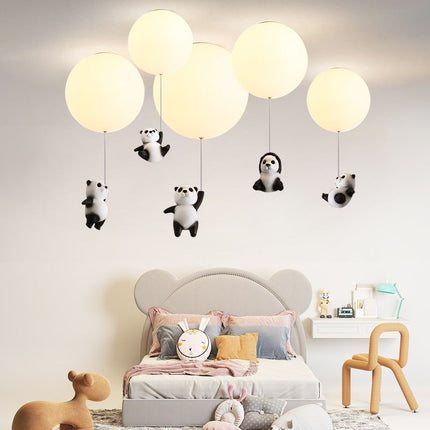 Plafonnier LED enfant avec motifs ballon et panda Otto — LZ4X9T2