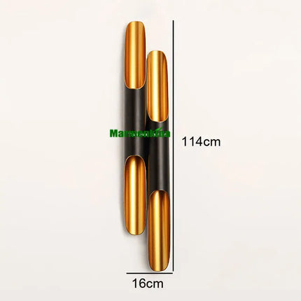 Applique murale Coltrane LED 2 lumières noir et doré en aluminium — LZ4X9B