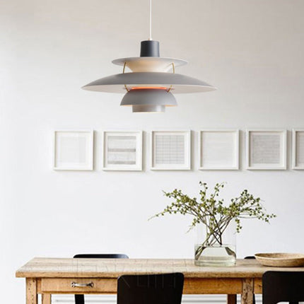 Suspension industrielle en métal avec LED colorée Barnaby — LZ4X9P2