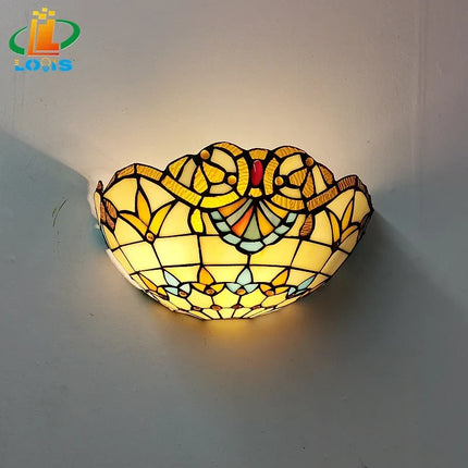 Applique murale en verre style Art déco européen Tiffany — LZ4X9QJ